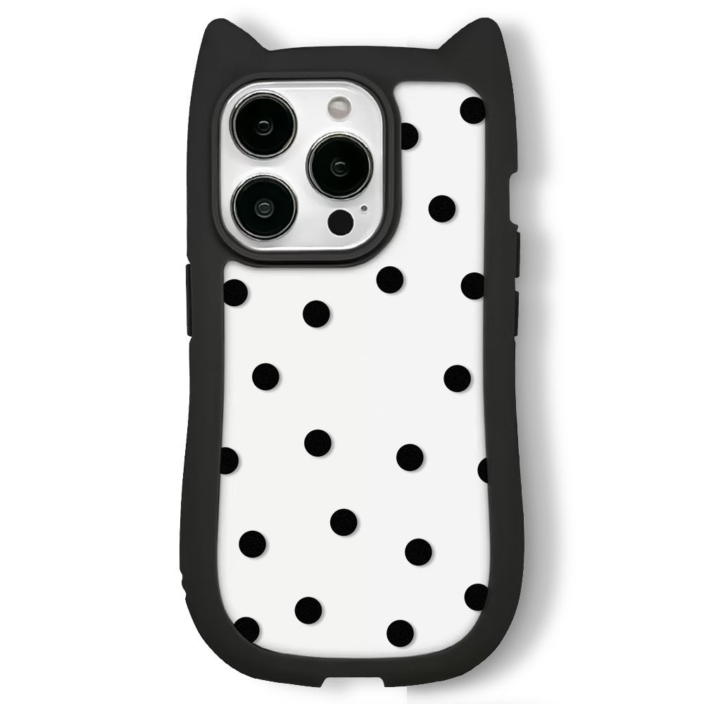 Polka Dot Suitable For Cat Ears Phone Case