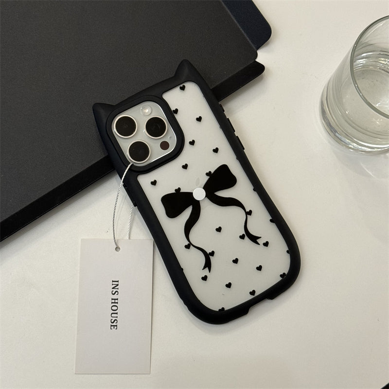 Polka Dot Suitable For Cat Ears Phone Case