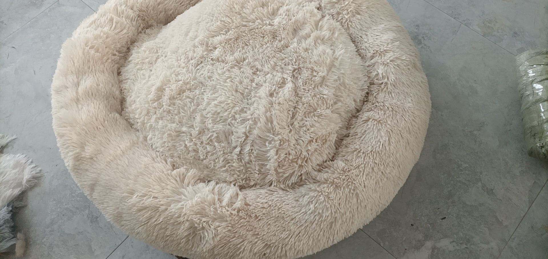 Plush Round Dog Bed Warm Winter Mat